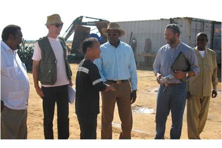 安哥拉库内内省副省长视察莫铁项目公司翁吉瓦引水工程工地