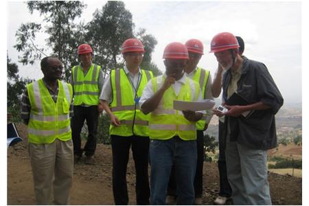 Leaders from World Bank Inspected Construction Project Site of Our Company