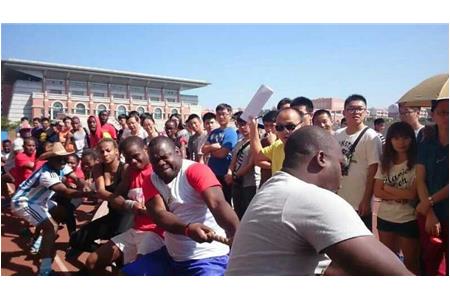 “集美大学—中国昊远国际班”同学们参加集美大学海外教育学院运动会