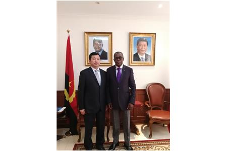 集团副总裁一行拜访安哥拉共和国新任驻华大使